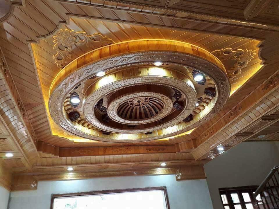 Mẫu trần gỗ sồi thanh hóa 