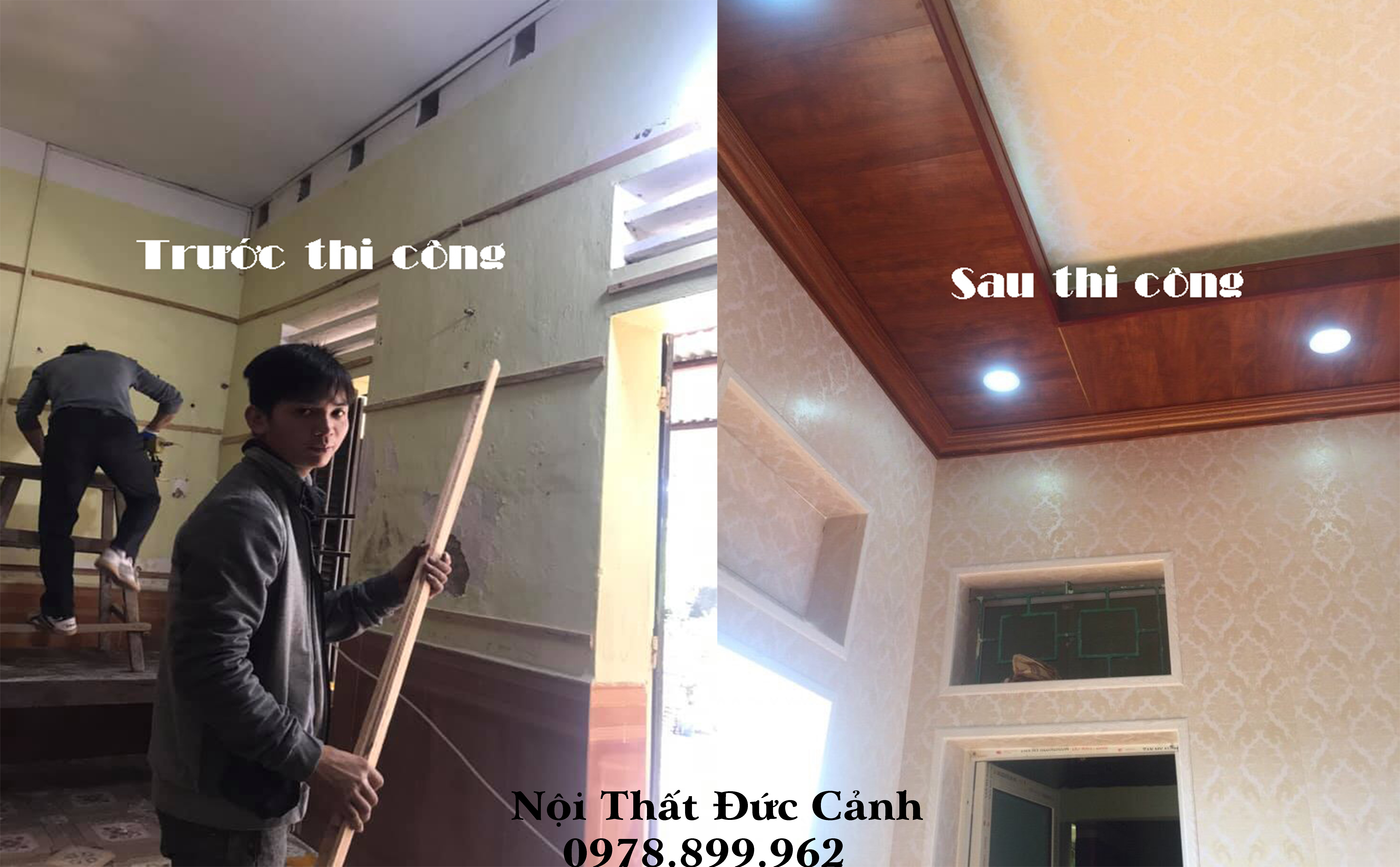 trần nhựa cải tạo nhà cũ 