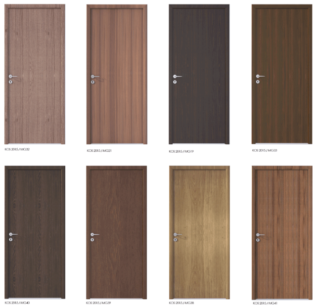 mẫu cửa gỗ nhựa kosdoor đơn giản 