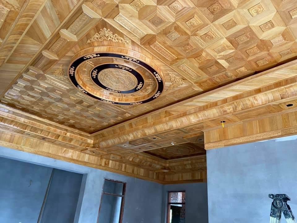 trần gỗ xoan tại thanh hóa