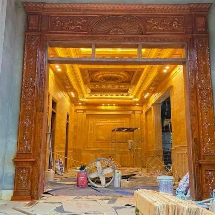 Trần gỗ Pơ mu luôn là sự lựa chọn hàng đầu cho các ngôi nhà vườn và biệt thự