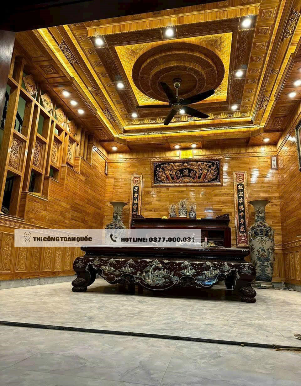 trần gỗ xoan 