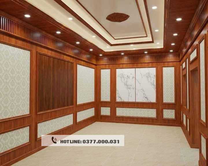 Trần nhựa nano thi công phòng khách