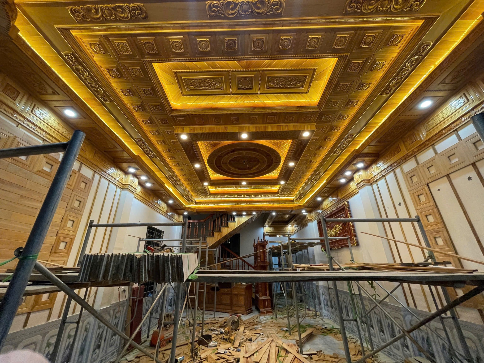 Ốp trần, tường gỗ tự nhiên Bắc Ninh 