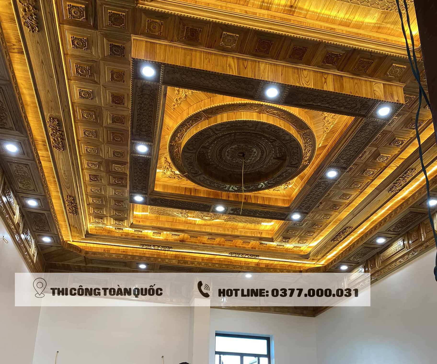 trần gỗ cho nhà cấp 4 