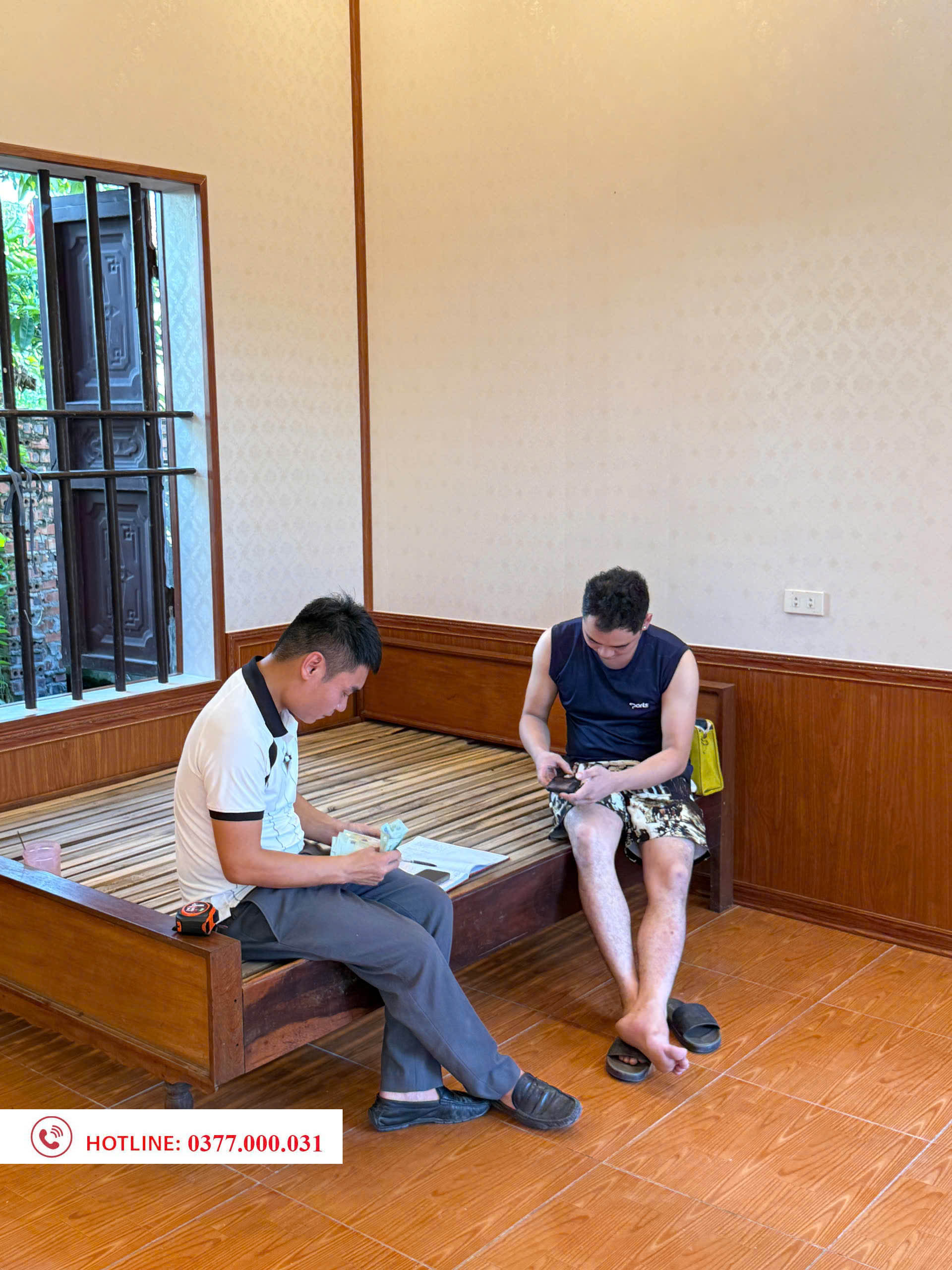 Trần nhựa nano nhà chú Khánh Hóa Bình 