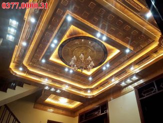 thi công trần gỗ Hà Đông