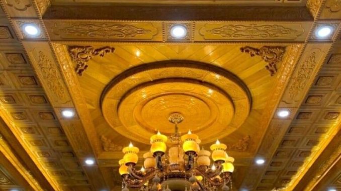 Trần gỗ Pơ mu mẫu đẹp đơn giản