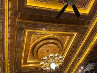 Thi công trần gỗ Pơ mu tại Hương Thủy