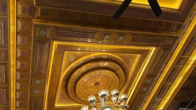 Thi công trần gỗ Pơ mu tại Hương Thủy