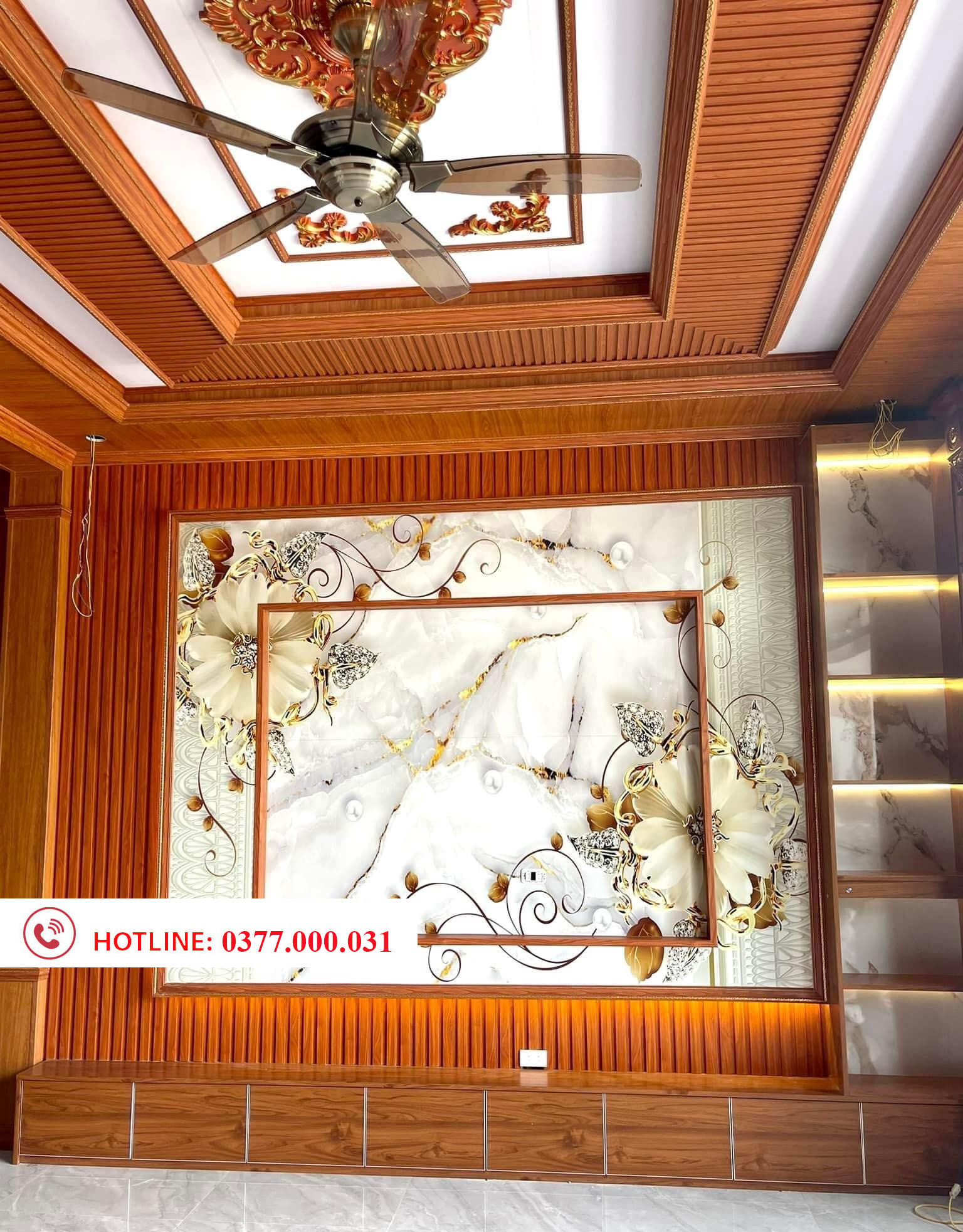 Công trình ốp trần, tường nhựa nano tại Nam Định cho gia đình anh Thành 