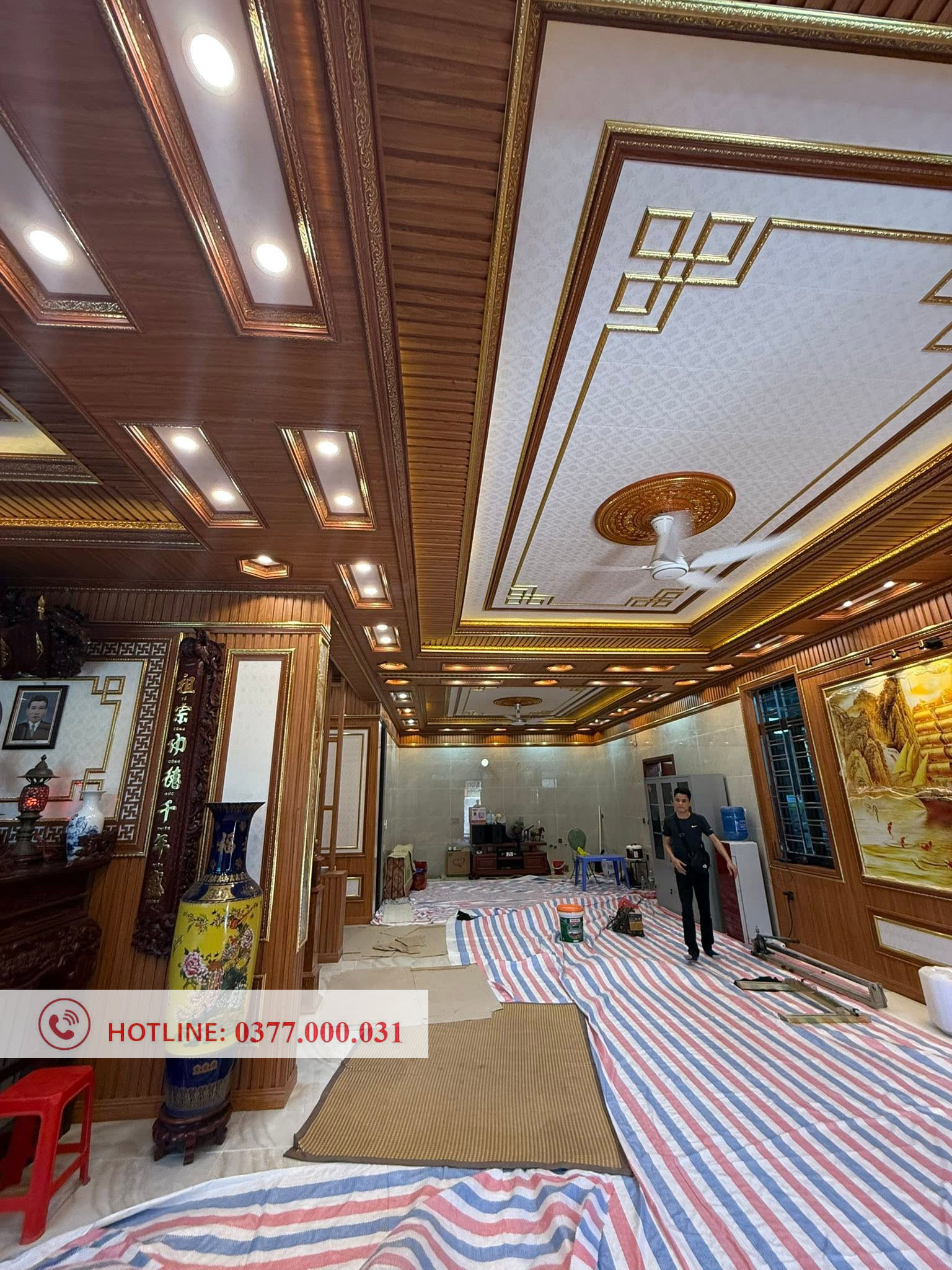 Hoàn thiện trần nhựa nano tại Bắc Ninh cho nhà chị Hương – Yên Phong