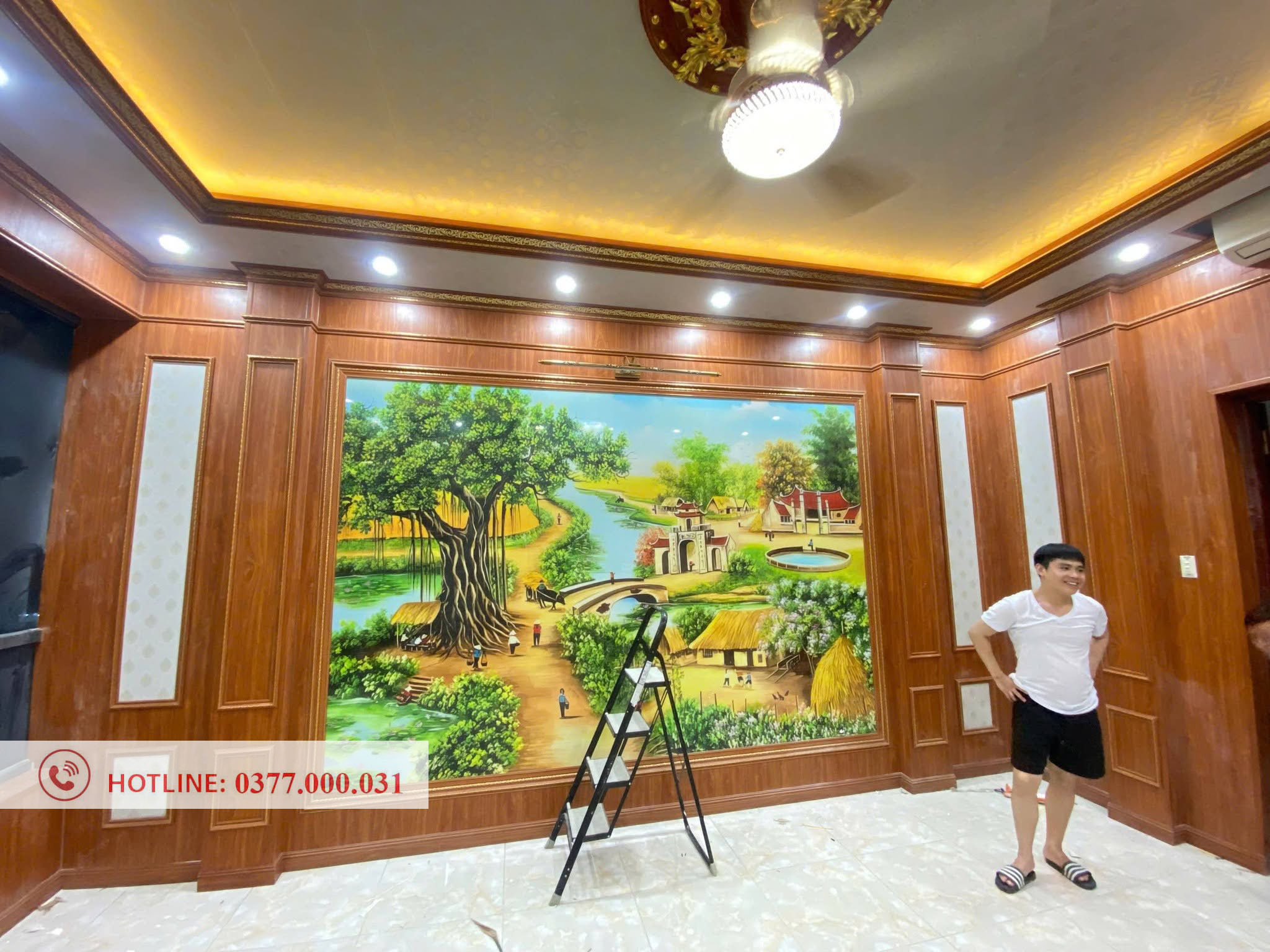 Công trình trần nhựa nano nhà anh Hoàng Thanh Hóa