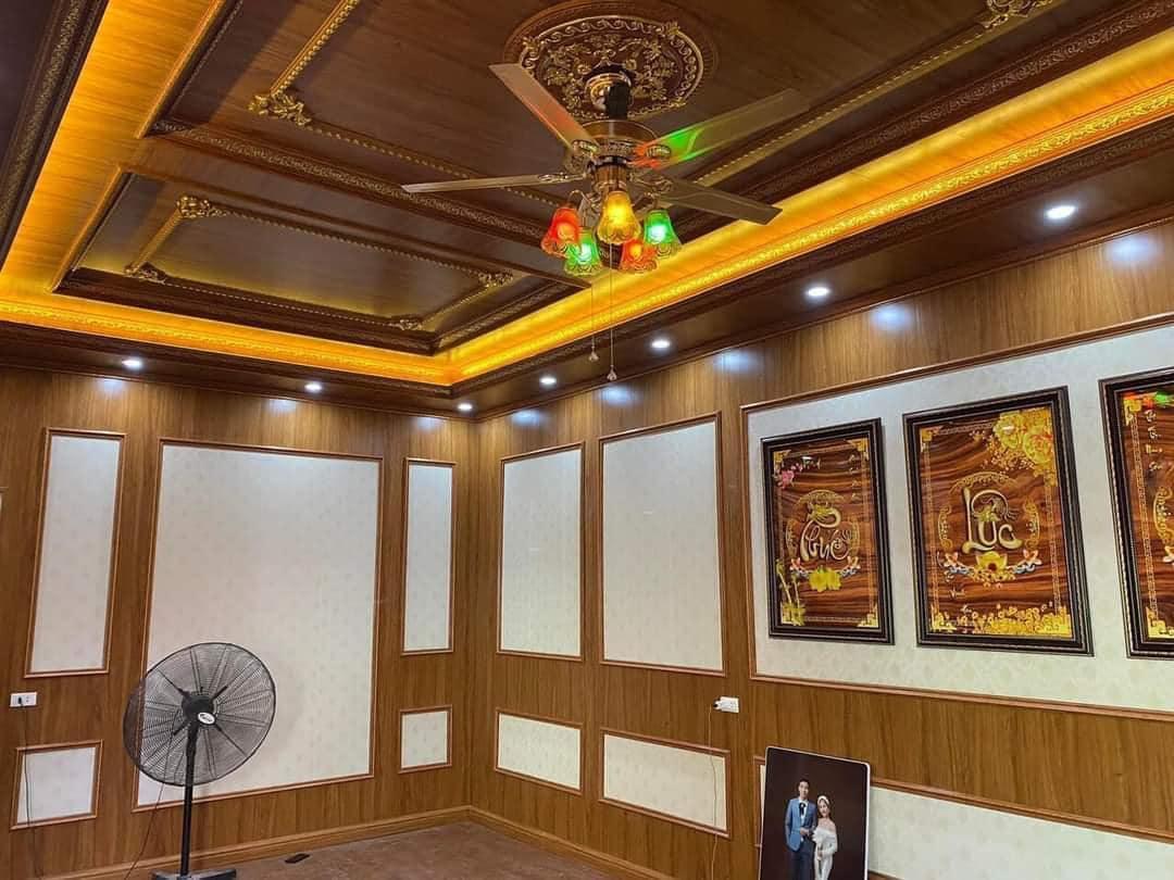 Công trình trần nhựa nano vân gỗ – Nhà anh Tuấn, TP. Hòa Bình